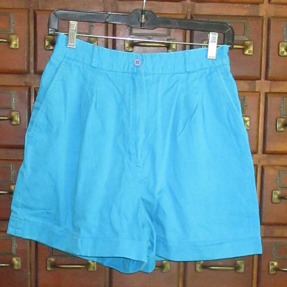 COUNTERPARTS Turquoise Cotton Shorts 10